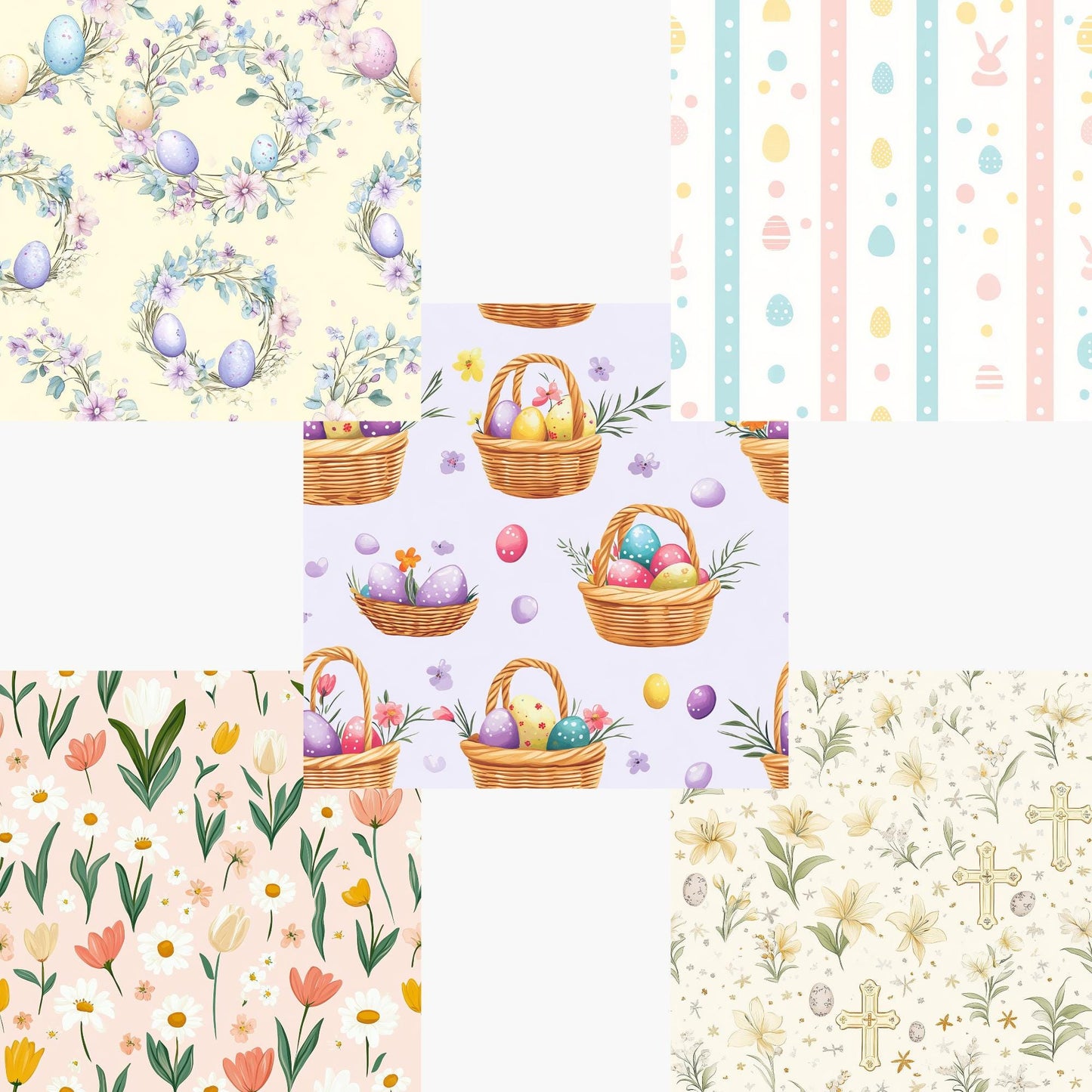 Patrones sin costuras de Pascua