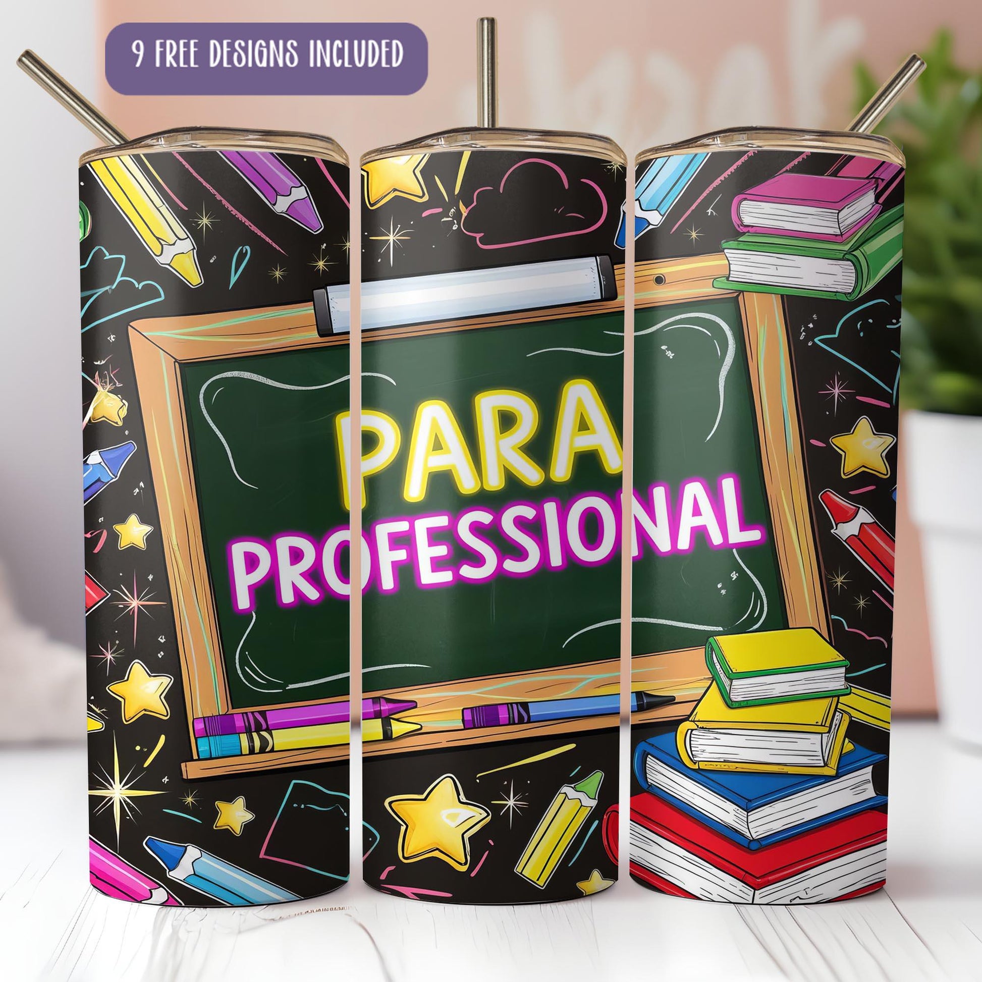 a blackboard with the words para professional written on it