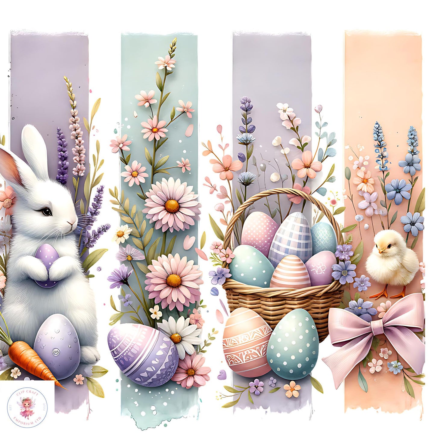 Cute Easter Brushstroke PNG
