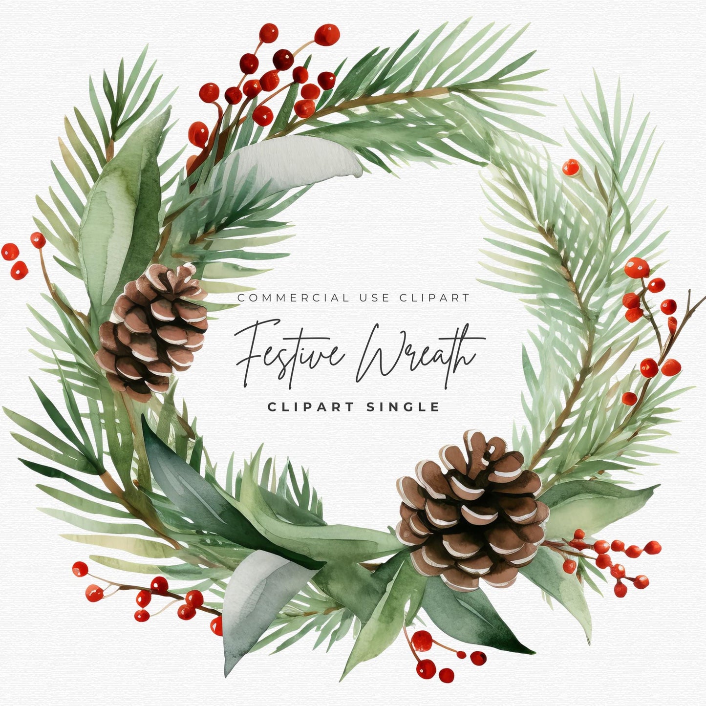 Clipart de corona festiva individual