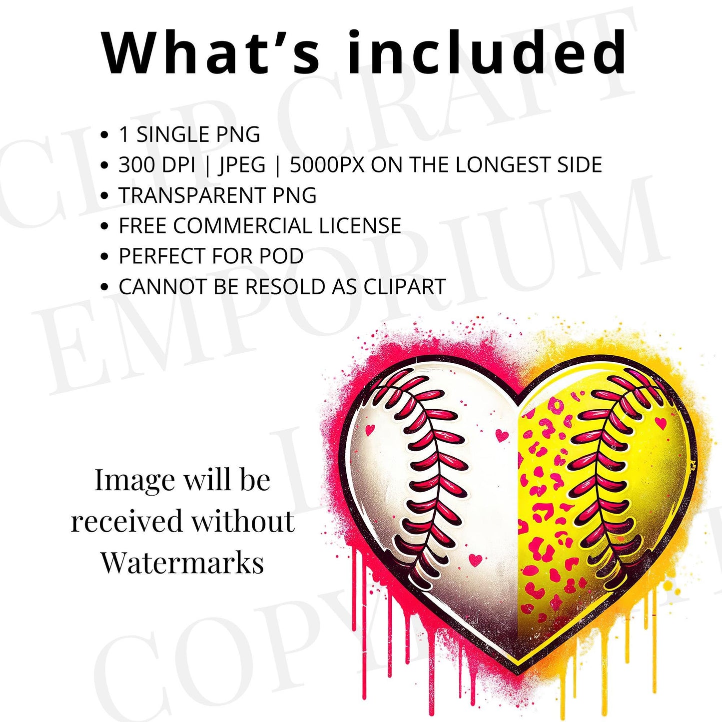 Distressed Split Baseball PNG