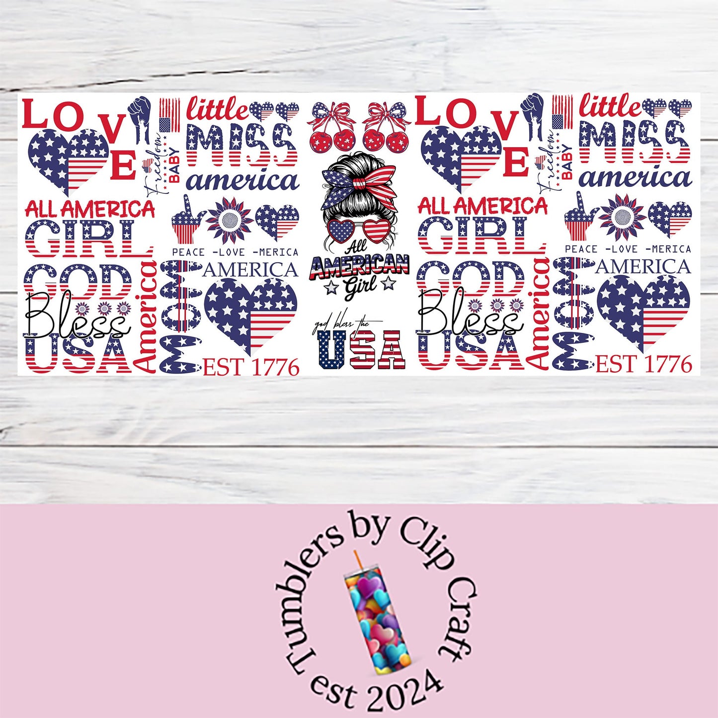 a picture of the american flag with the words love and america on it