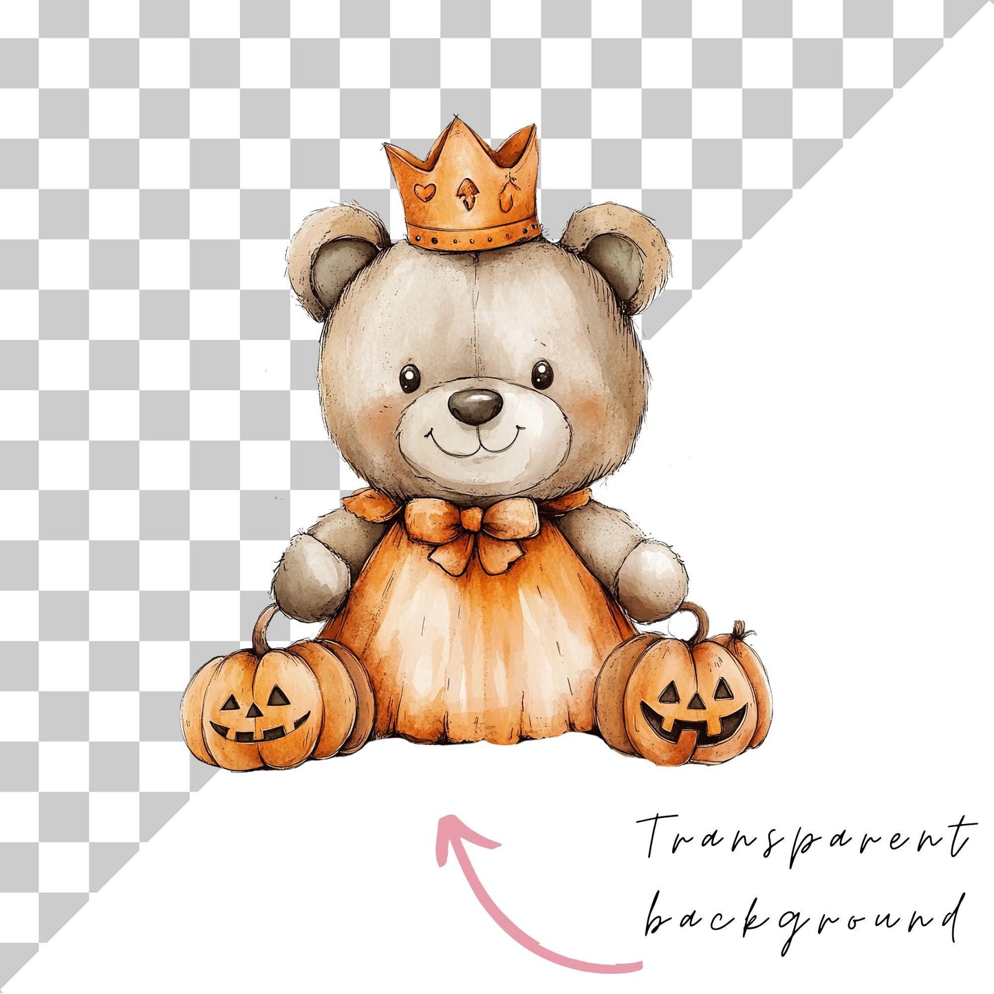 Halloween Teddy Bear Clipart