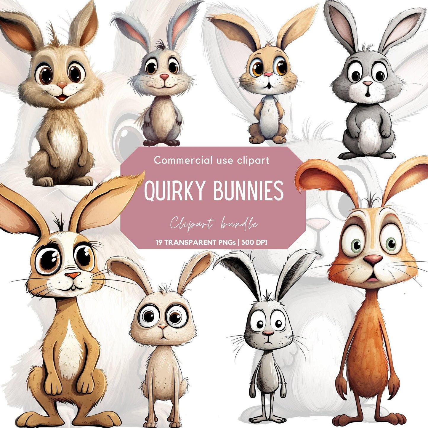 Quirky Bunny Clipart