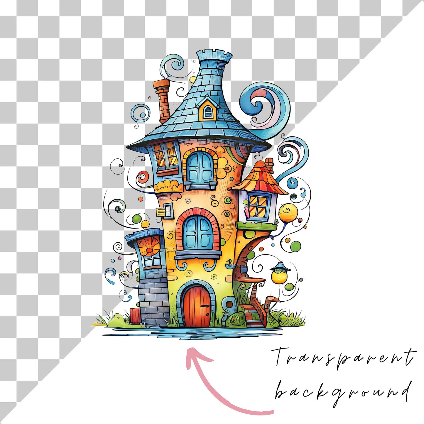 Quirky House Clipart
