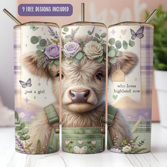 a picture of a cow with a flower crown on its head