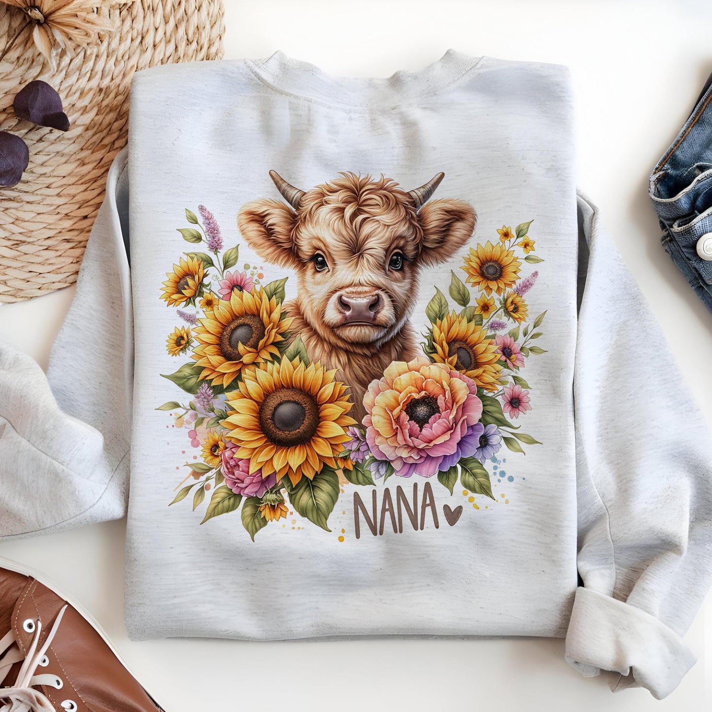 Nana Highland Cow PNG