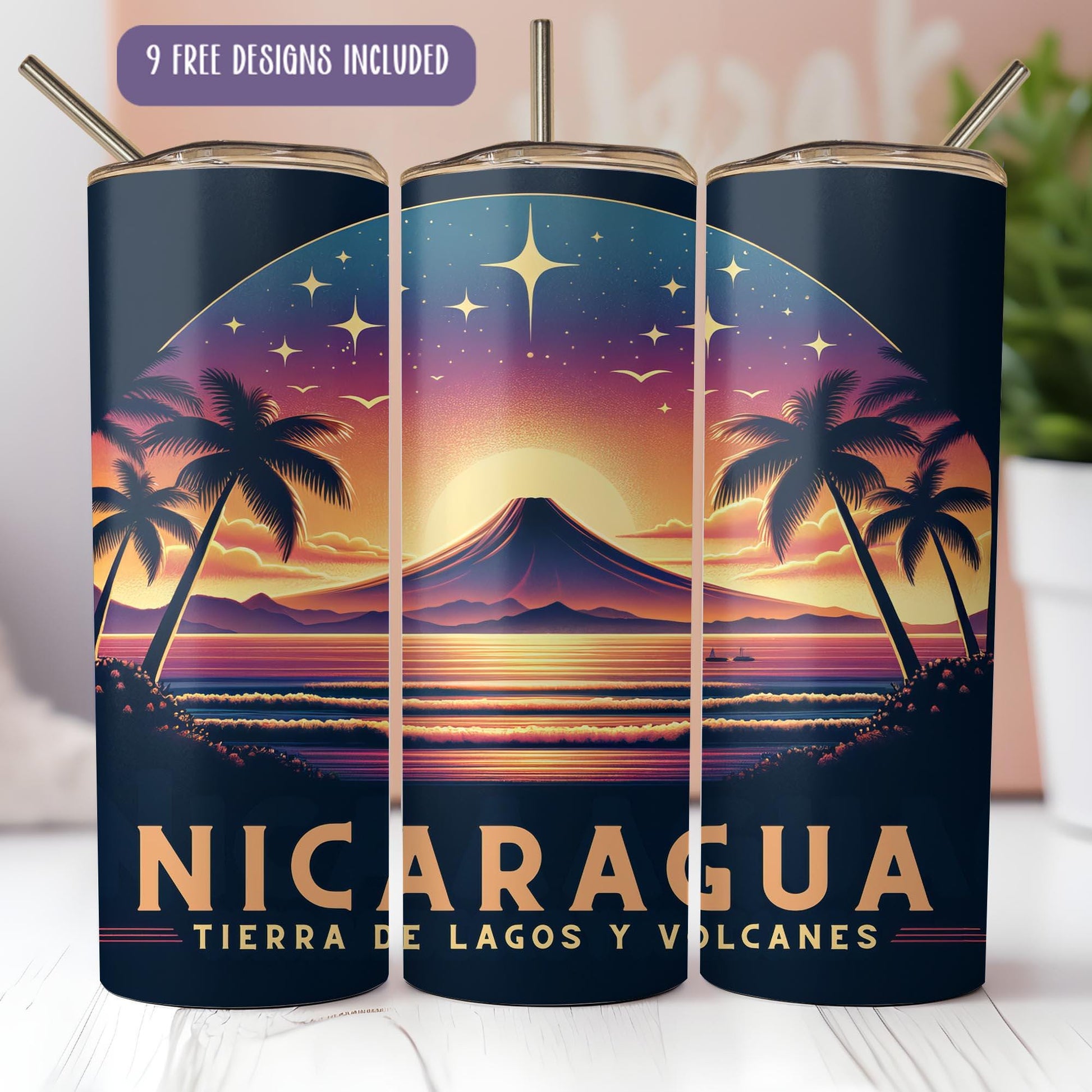 three cans of nectara on a table