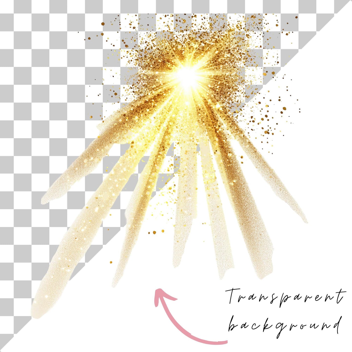 Magical light overlay texture clipart