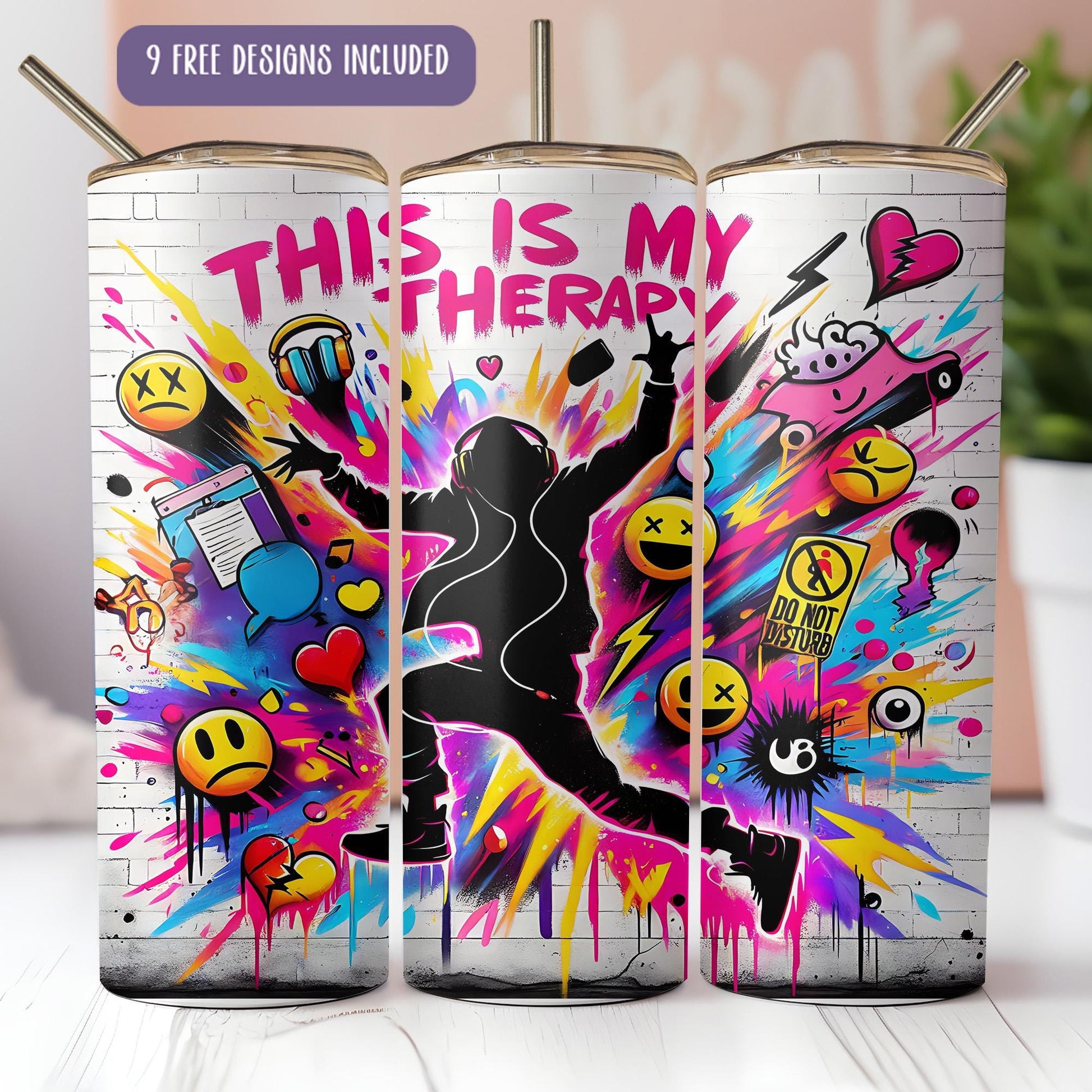 this is an image of a spray painted can