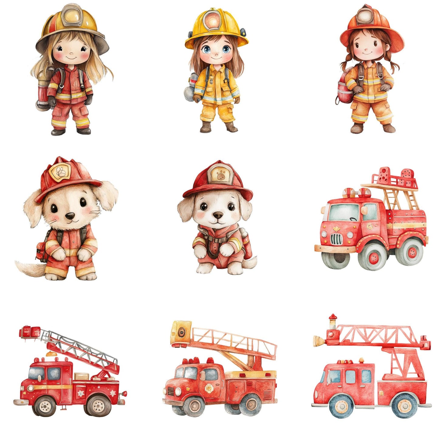 Fire Engine Nursery Clipart