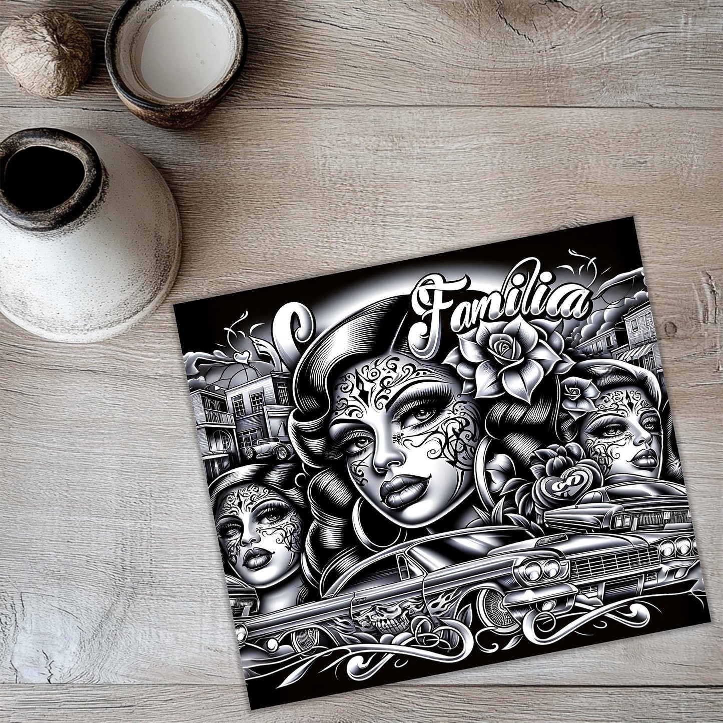 a black and white picture of a woman's face