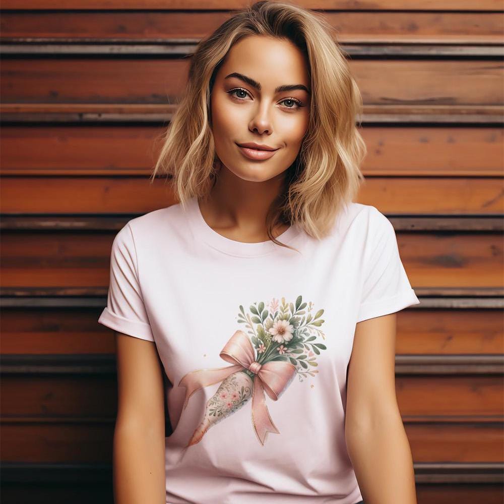 Floral Easter Carrot Coquette PNG