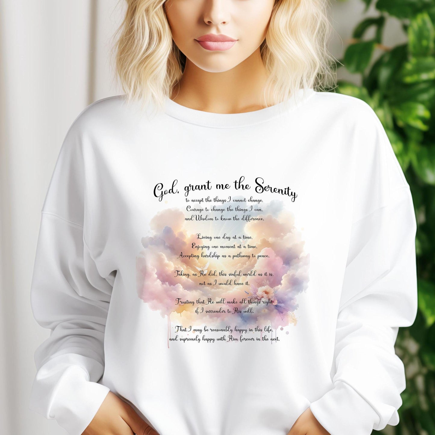 Serenity Prayer Sublimation PNG | Inspirational Christian Design | Faith PNG for Shirts & Mug | God grant me the serenity | Digital Download
