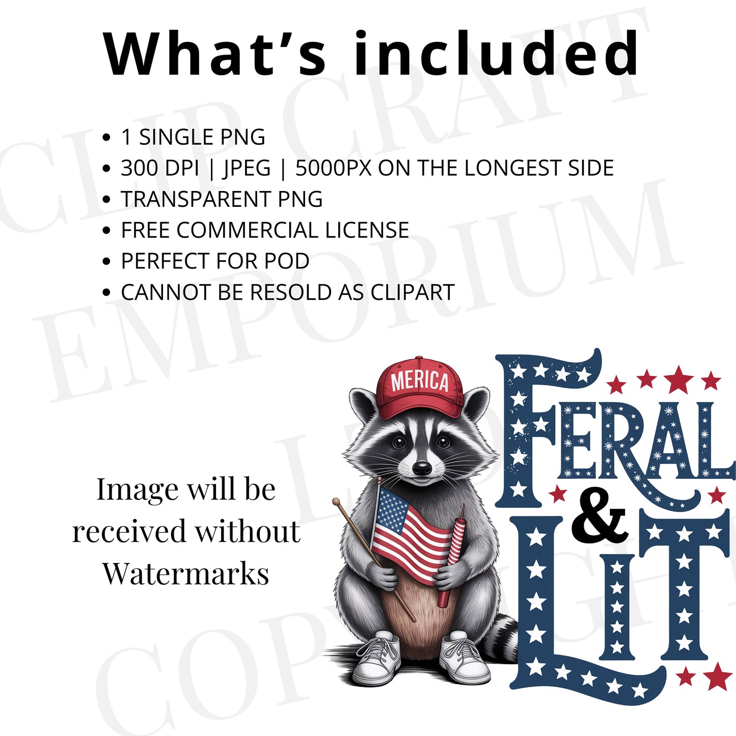 a raccoon holding an american flag is shown