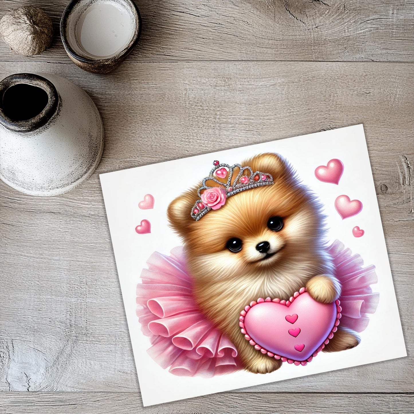 a picture of a teddy bear wearing a tiara