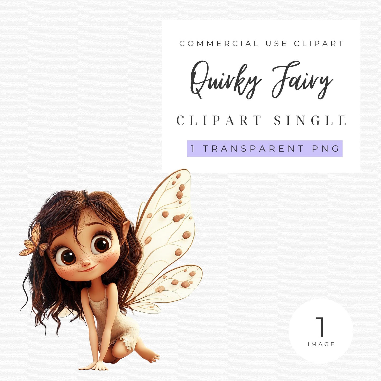 Quirky Fairy Clipart Single