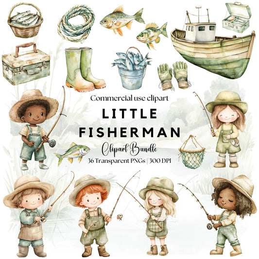 Little Fisherman PNG