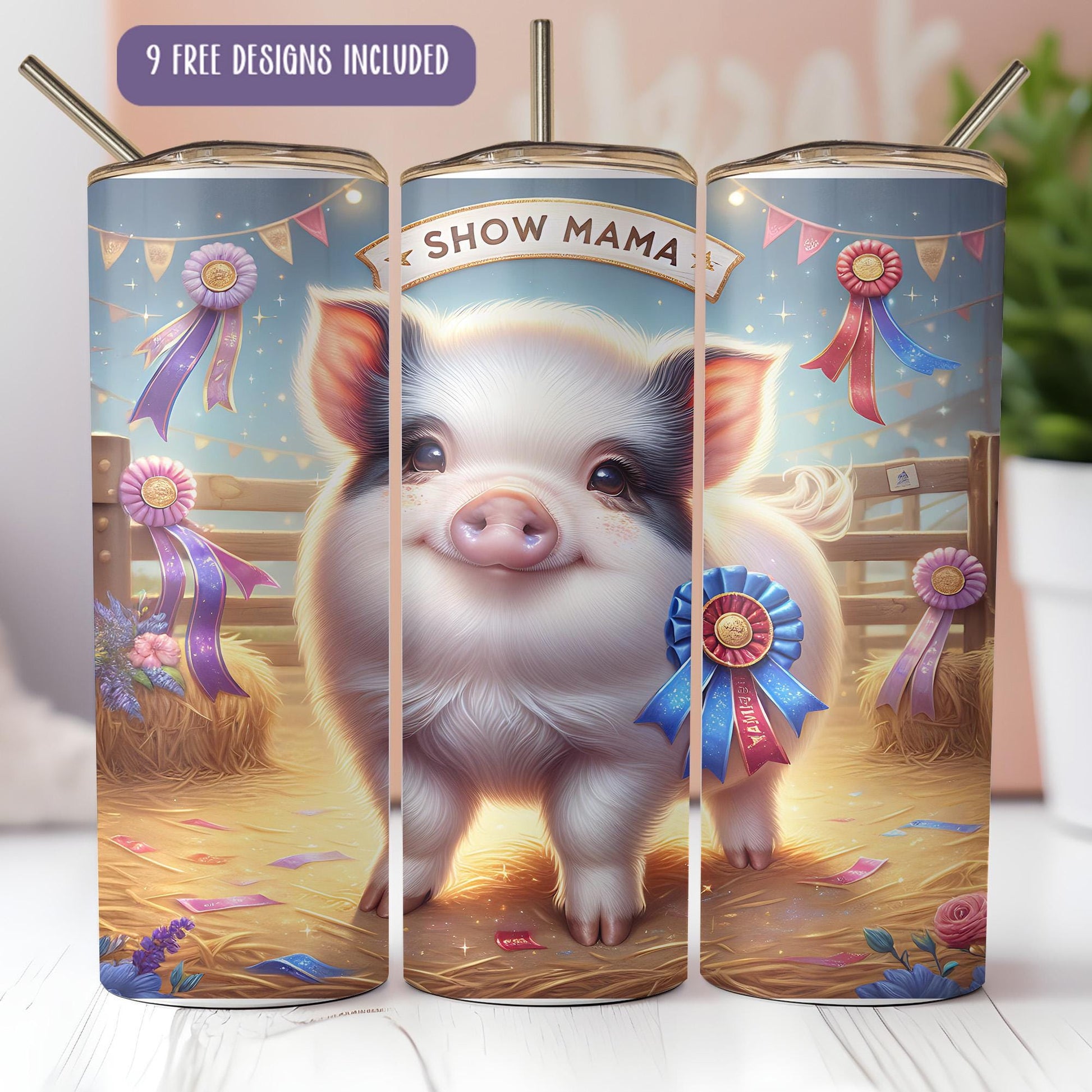 a picture of a pig in a show mama can