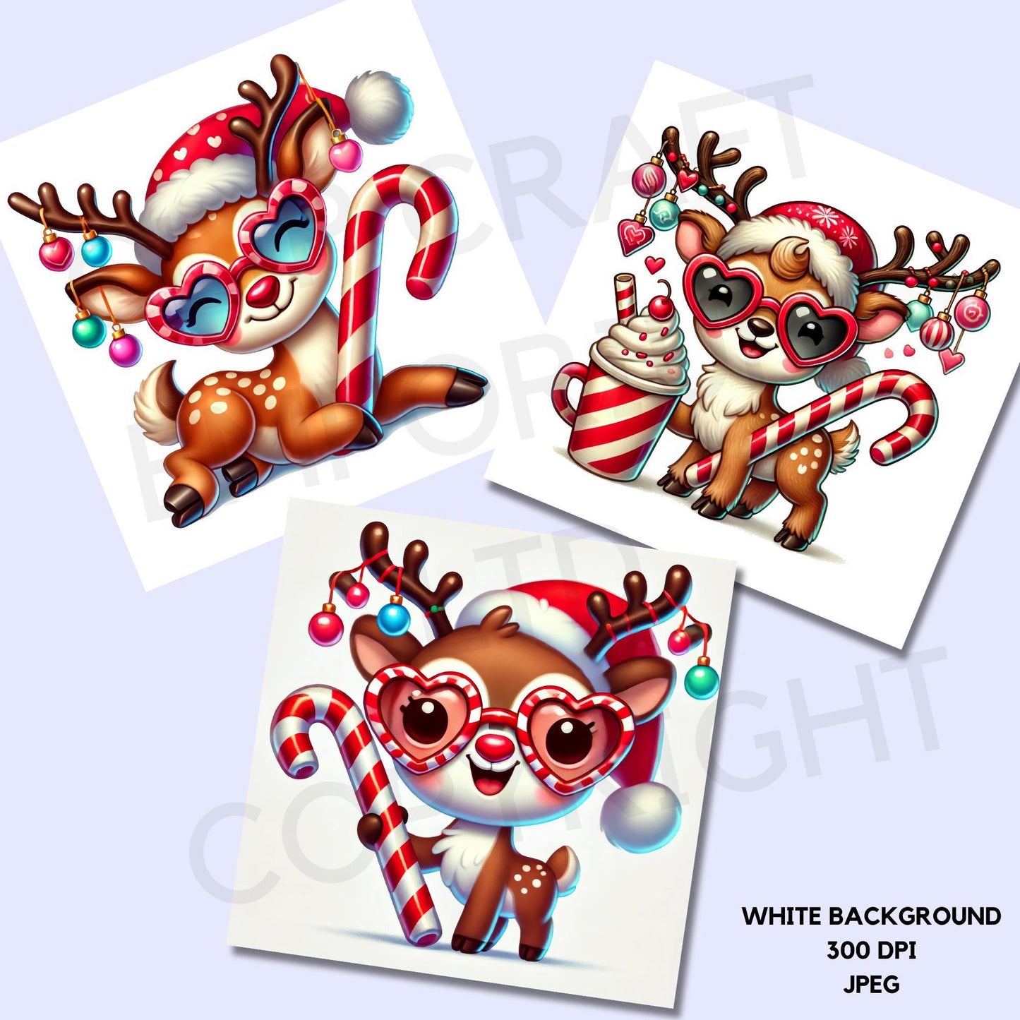 15 imágenes prediseñadas de renos peculiares