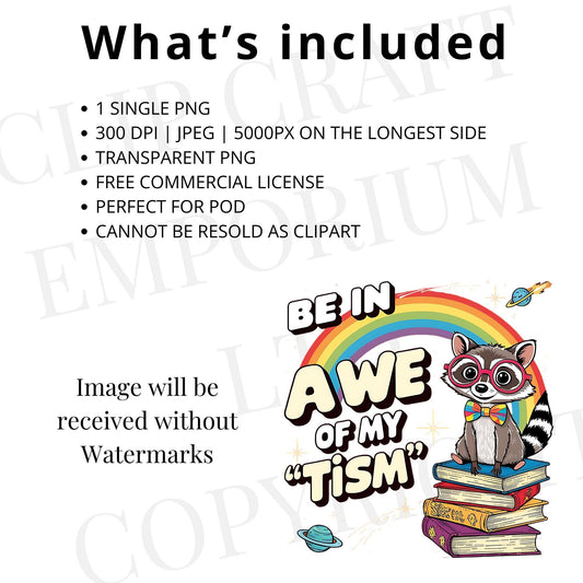 Be in Awe of My Tism PNG