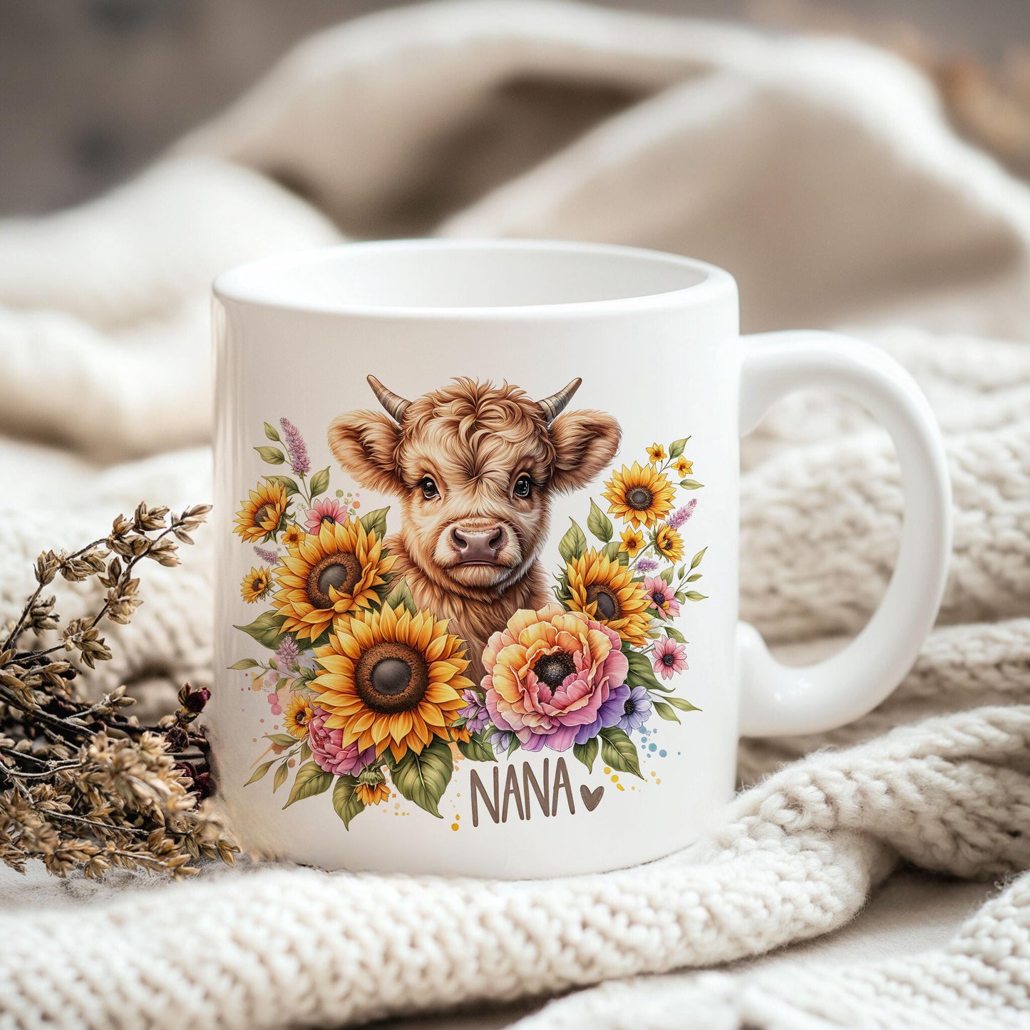 Nana Highland Cow PNG