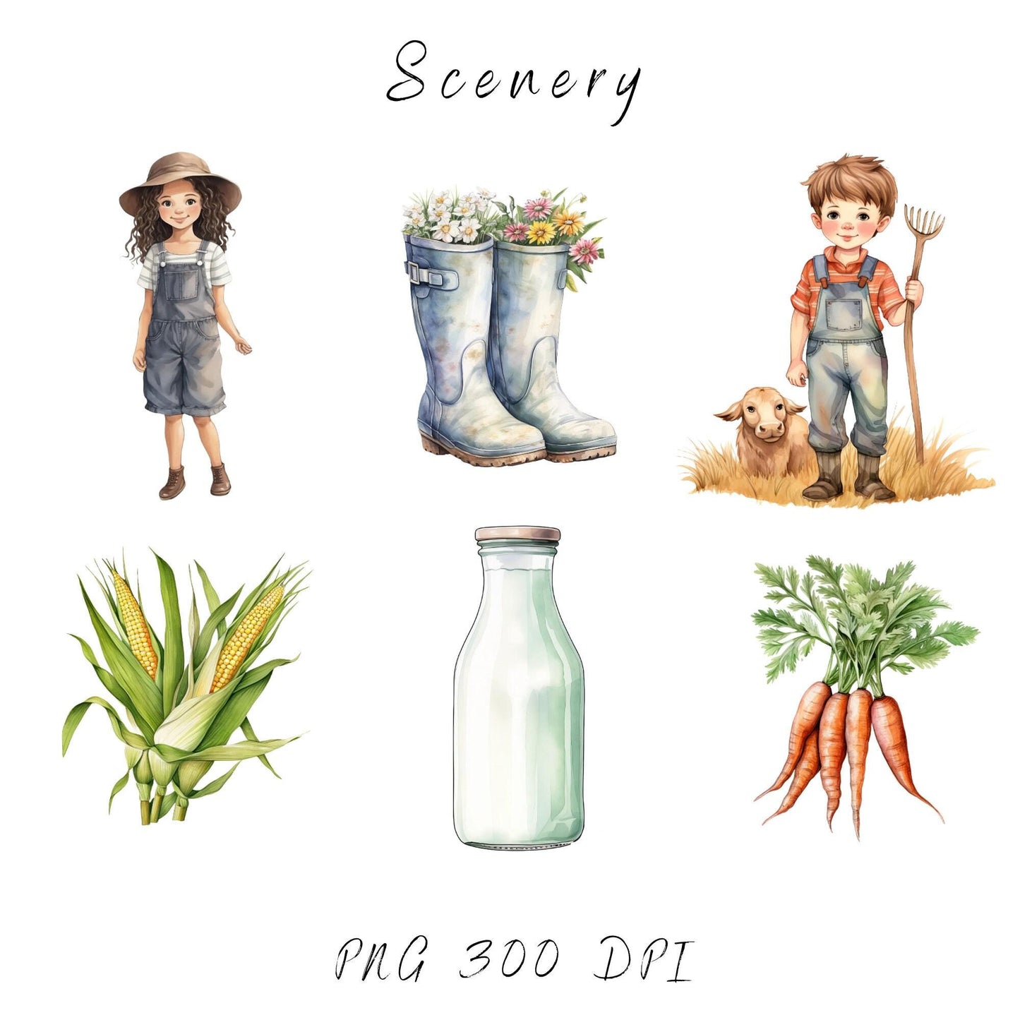 On the Farm Clipart