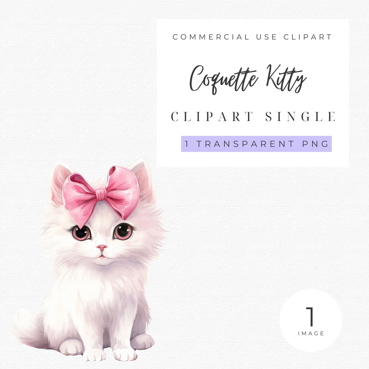 Coquette Kitty Clipart