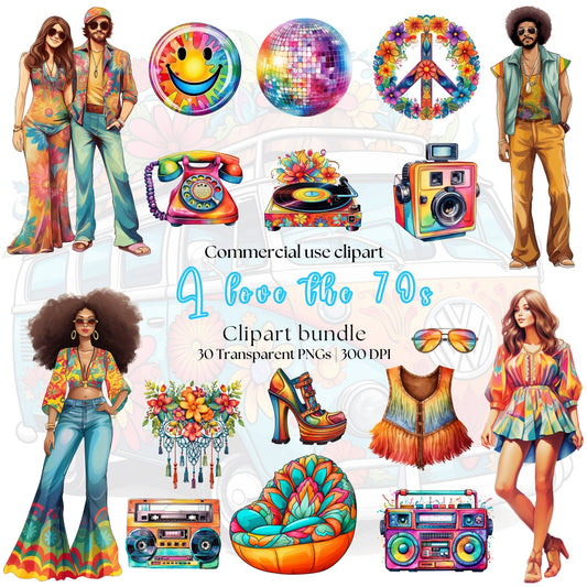 I love the 70s Clipart