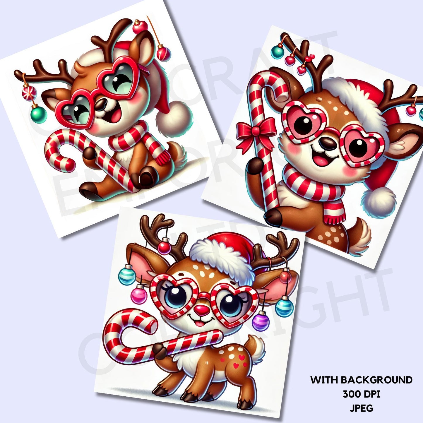 15 imágenes prediseñadas de renos peculiares