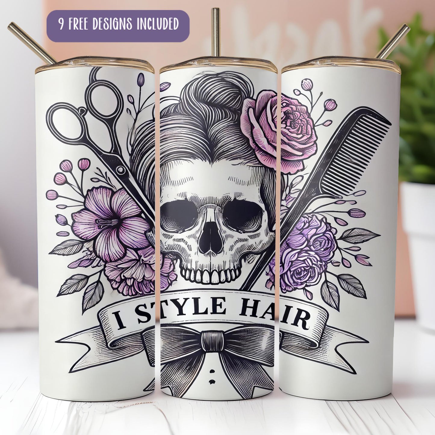 a pair of hair dryers sitting on top of a table