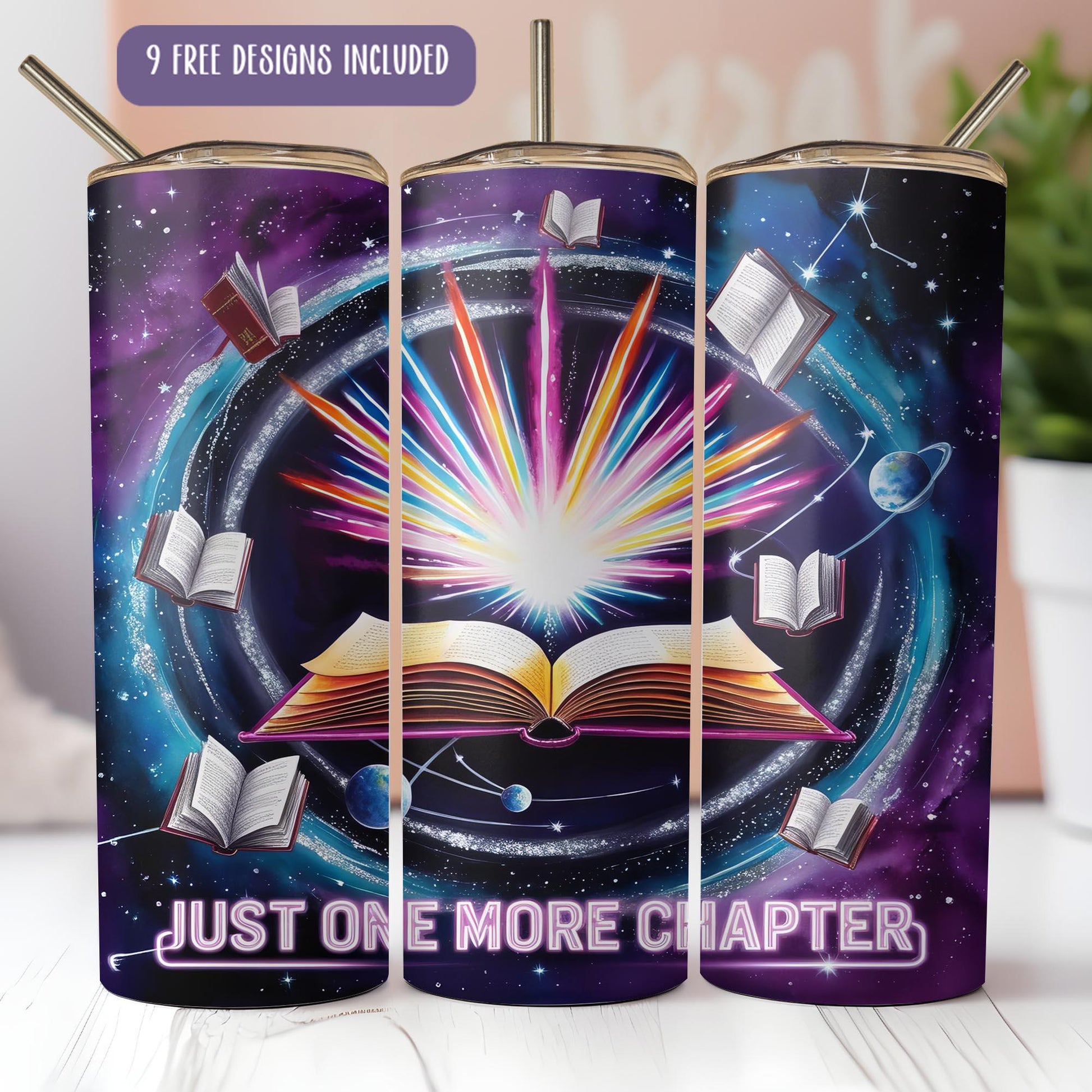 a set of three books with the words just one more charter on them