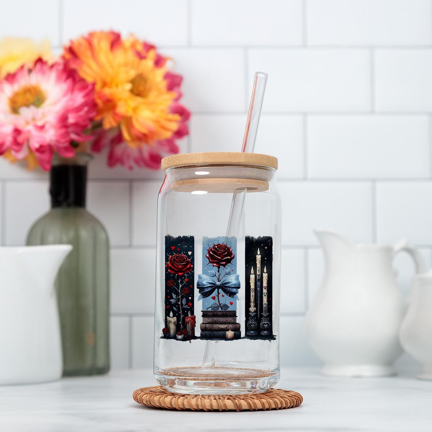 Rosa gótica sublimada PNG | Diseño de rosa roja romántica oscura | Camiseta moderna PNG | Arte gótico sublimado | Descarga digital