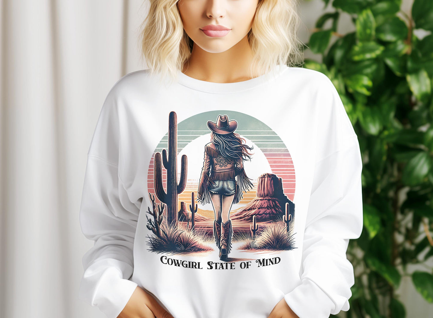 Vintage Cowgirl PNG
