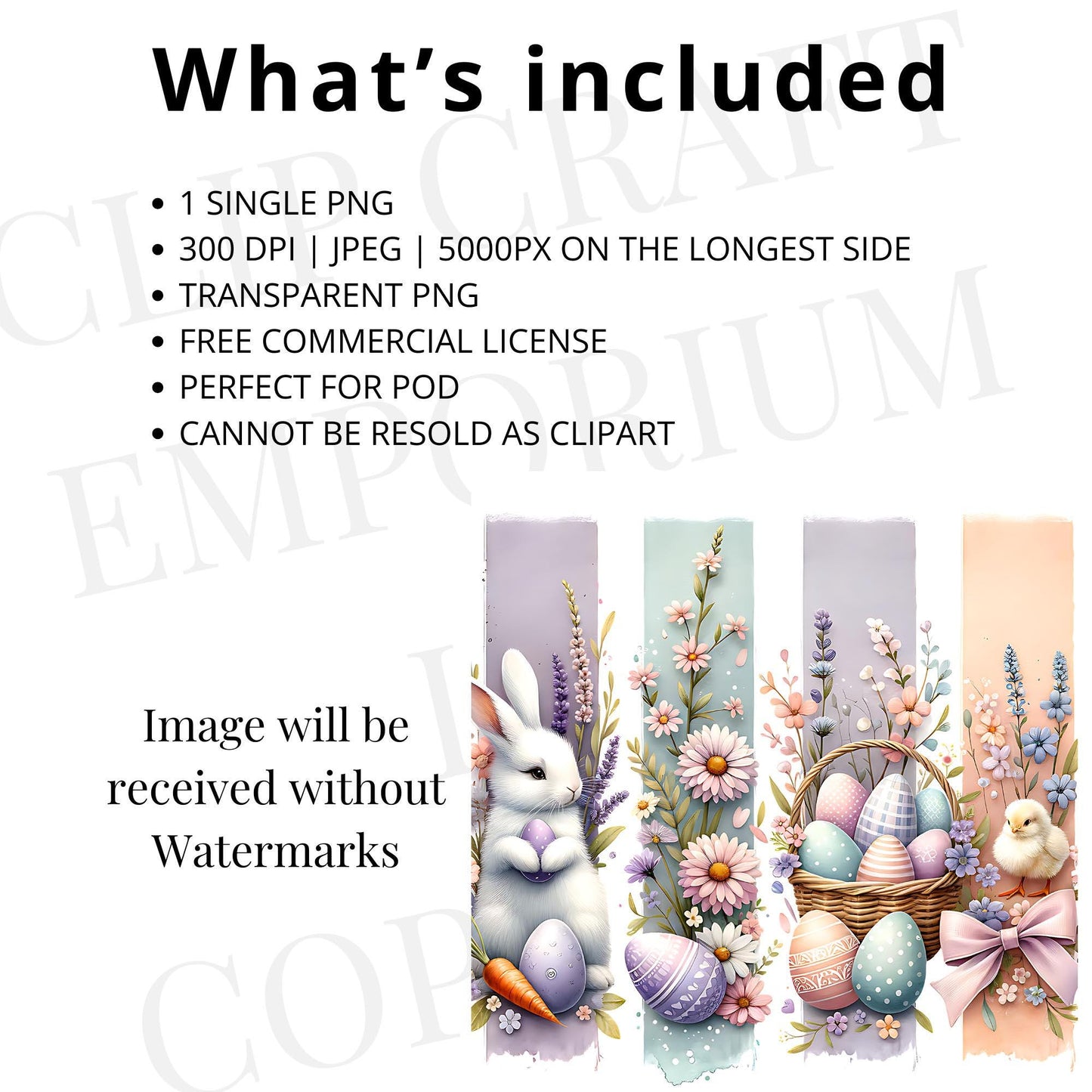 Cute Easter Brushstroke PNG