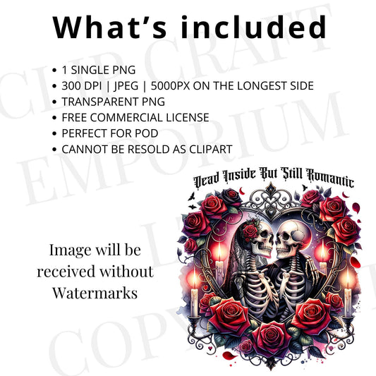 Dark Romance Sublimation Design