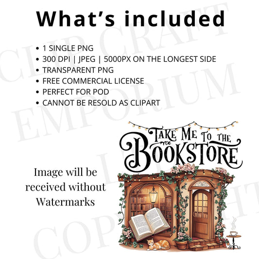 Take Me to the Bookstore PNG