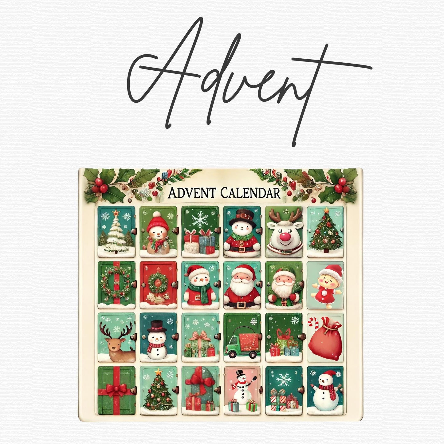 Calendario de Adviento Clipart Individual