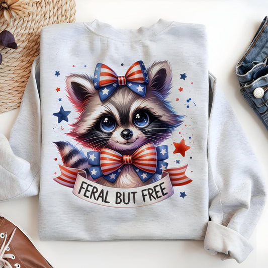 Feral But Free Raccoon PNG