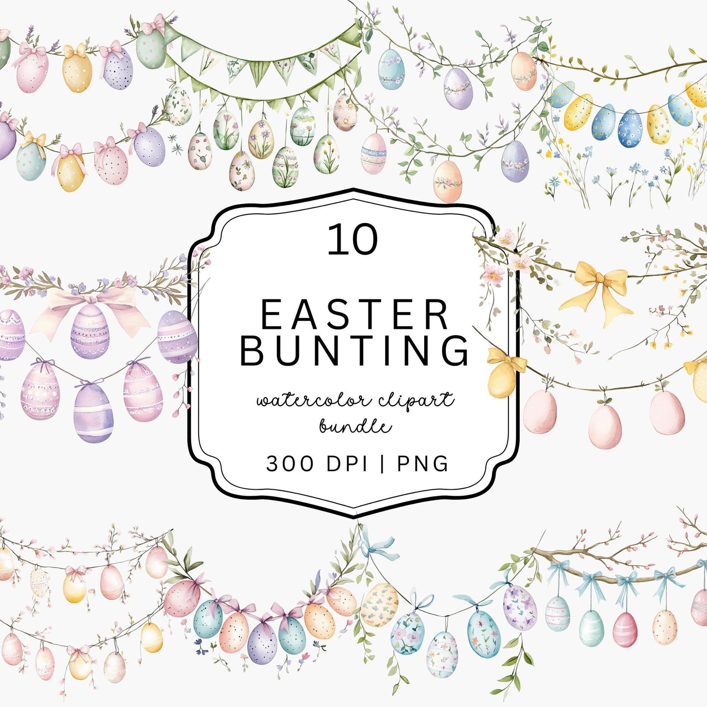 Easter bunting Clipart