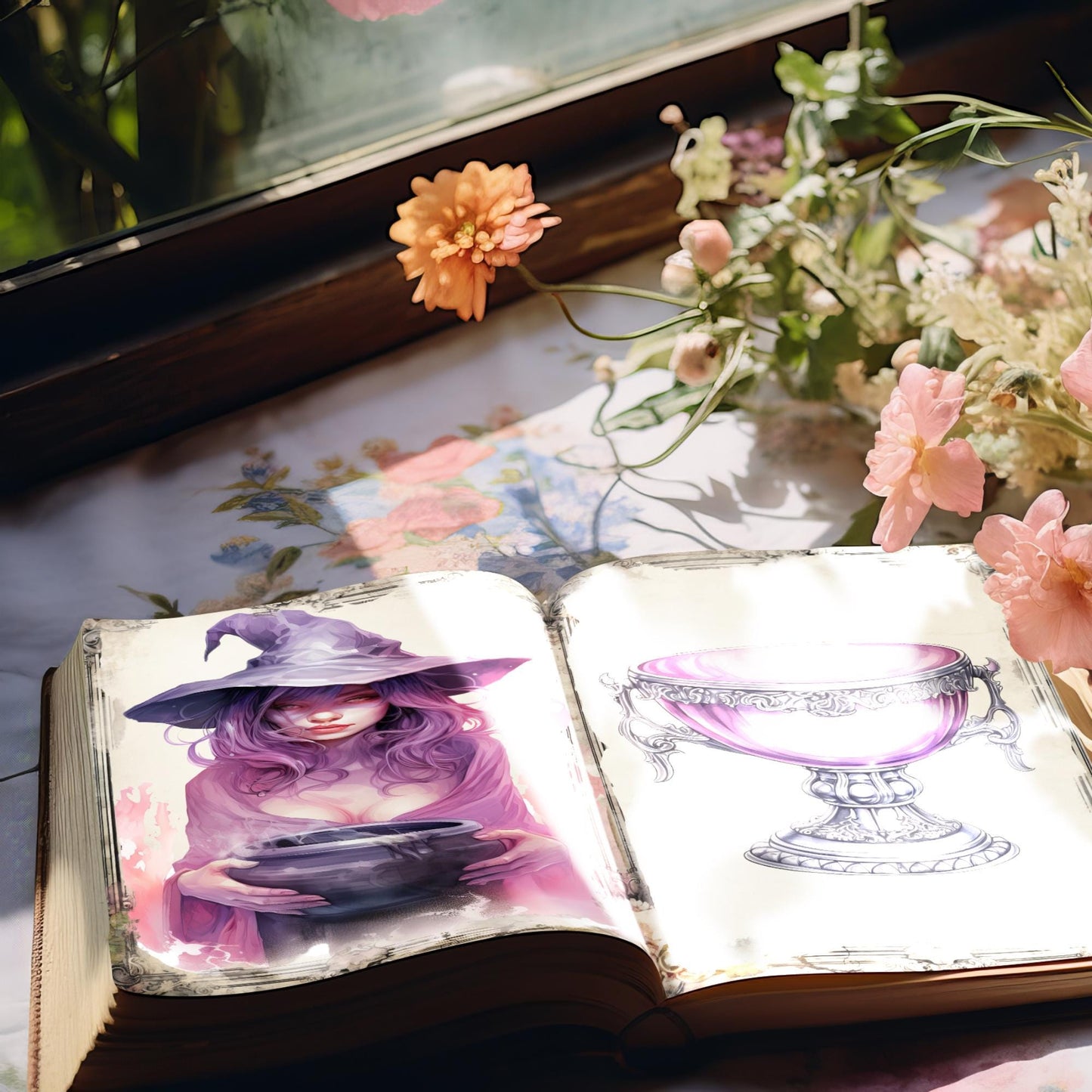 Pastel Witch Junk Journal Pages Vol 2