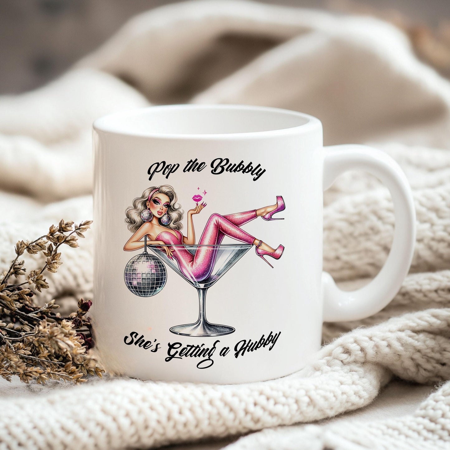 Woman in Martini Glass PNG