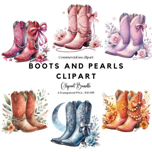 Boots and Pearls PNG