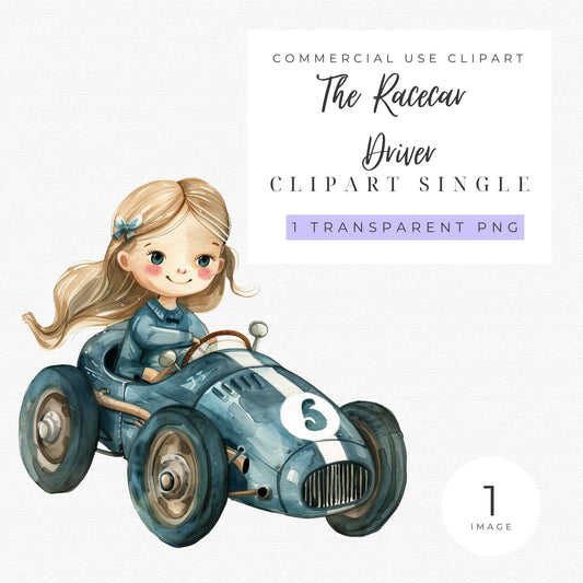 The Racecar Driver Clipart