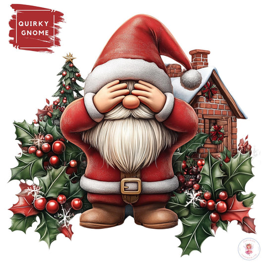 15 Quirky Christmas Gnomes Clipart