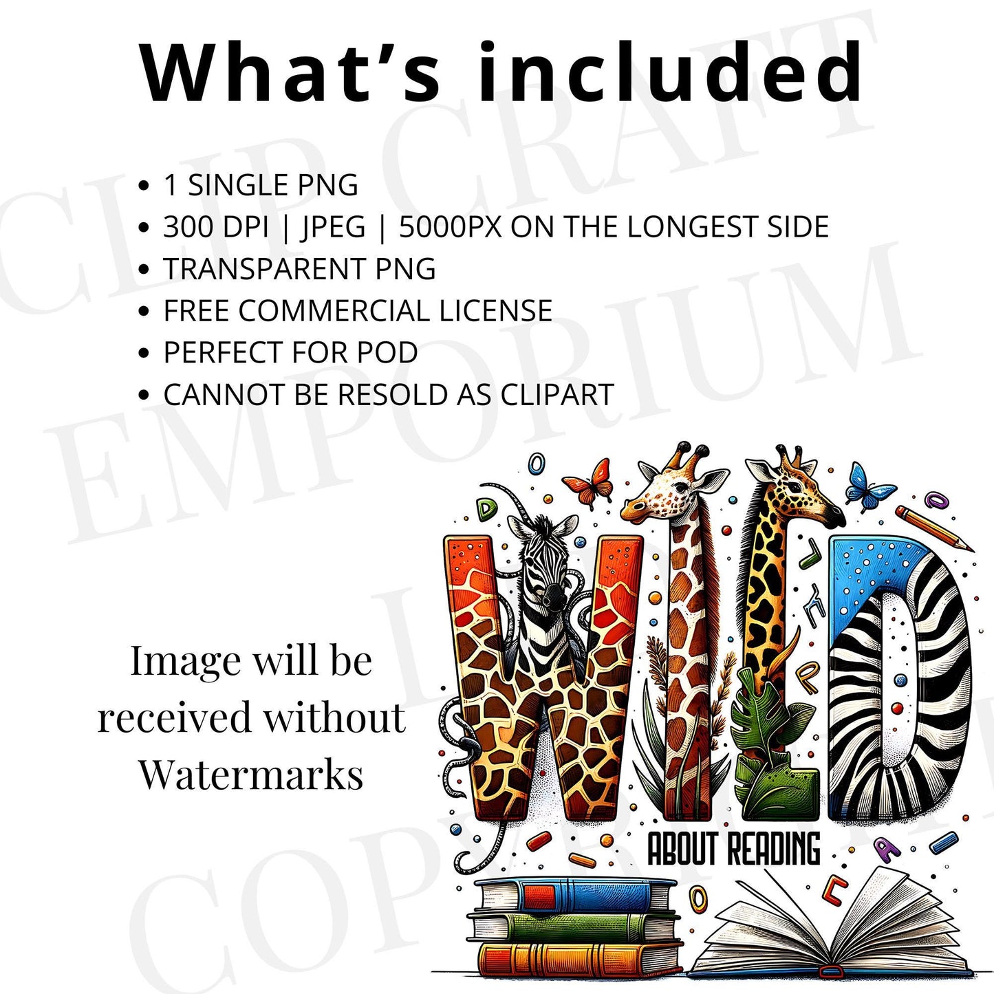 Wild About Reading PNG