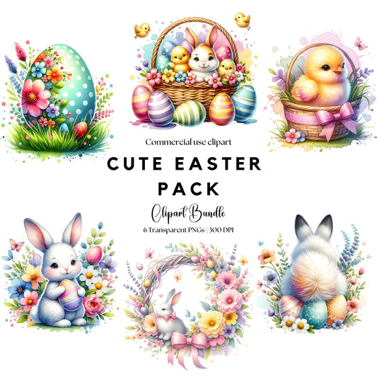 Super Cute Easter Clipart Pack