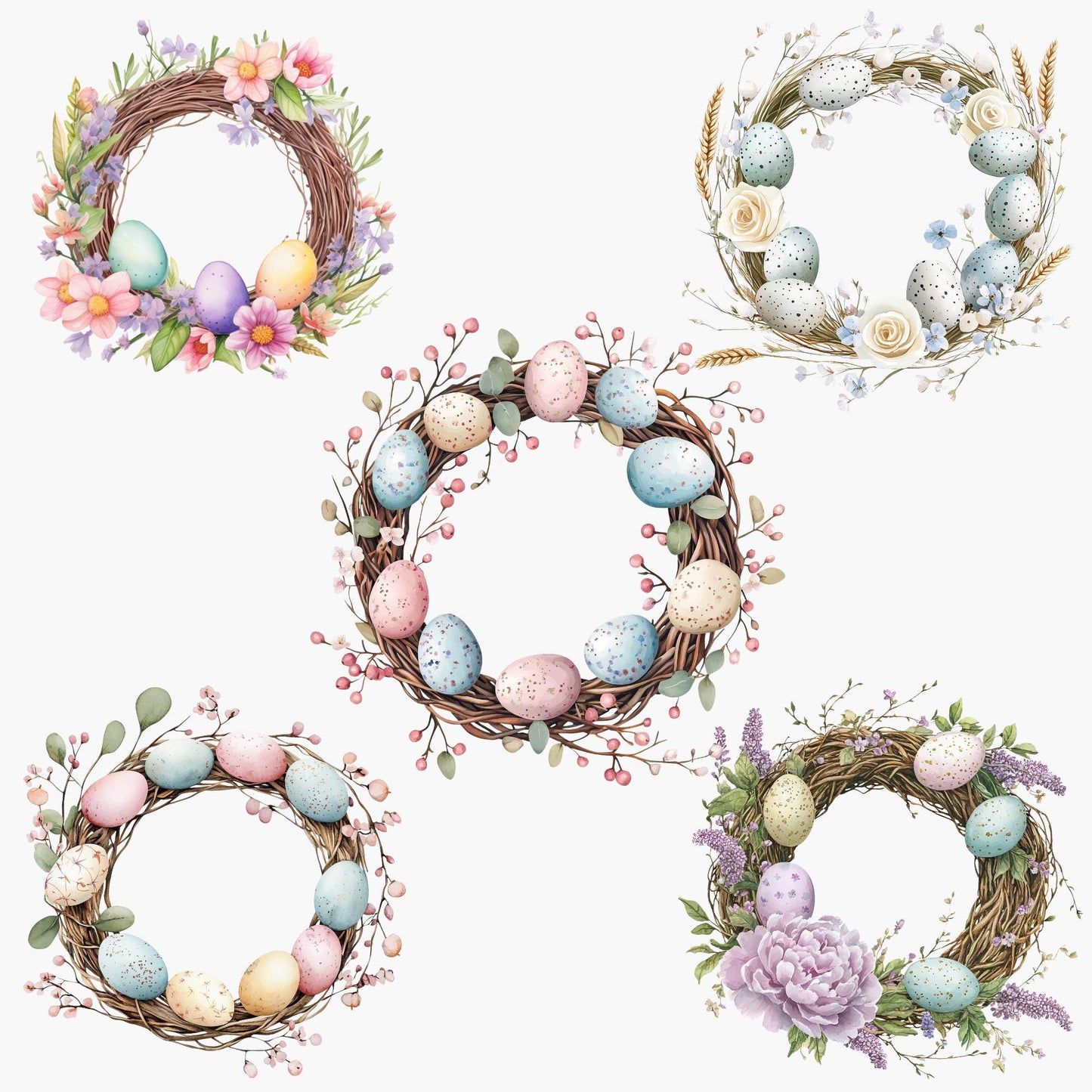 Easter Wreath Clipart