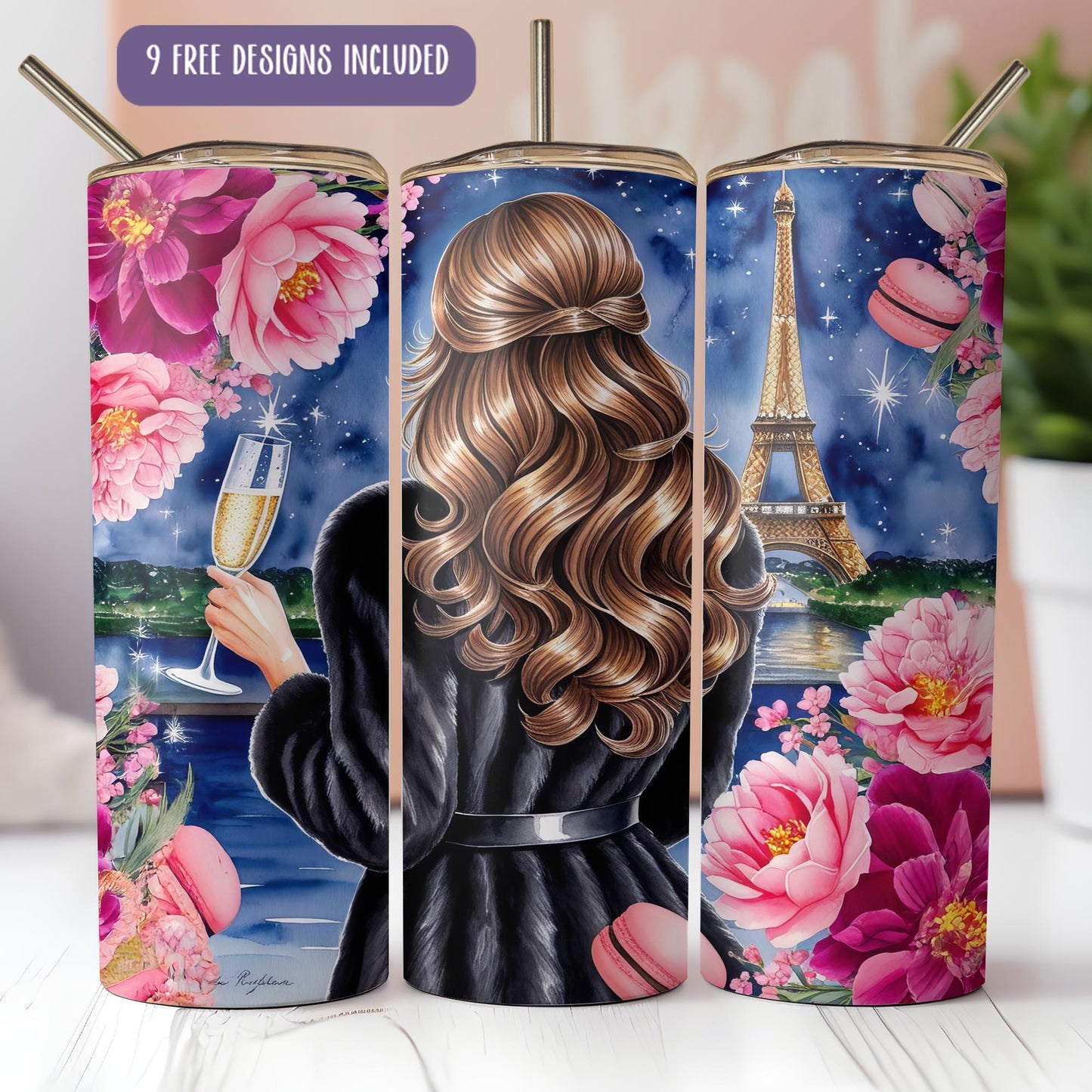 a picture of a woman holding a glass of wine