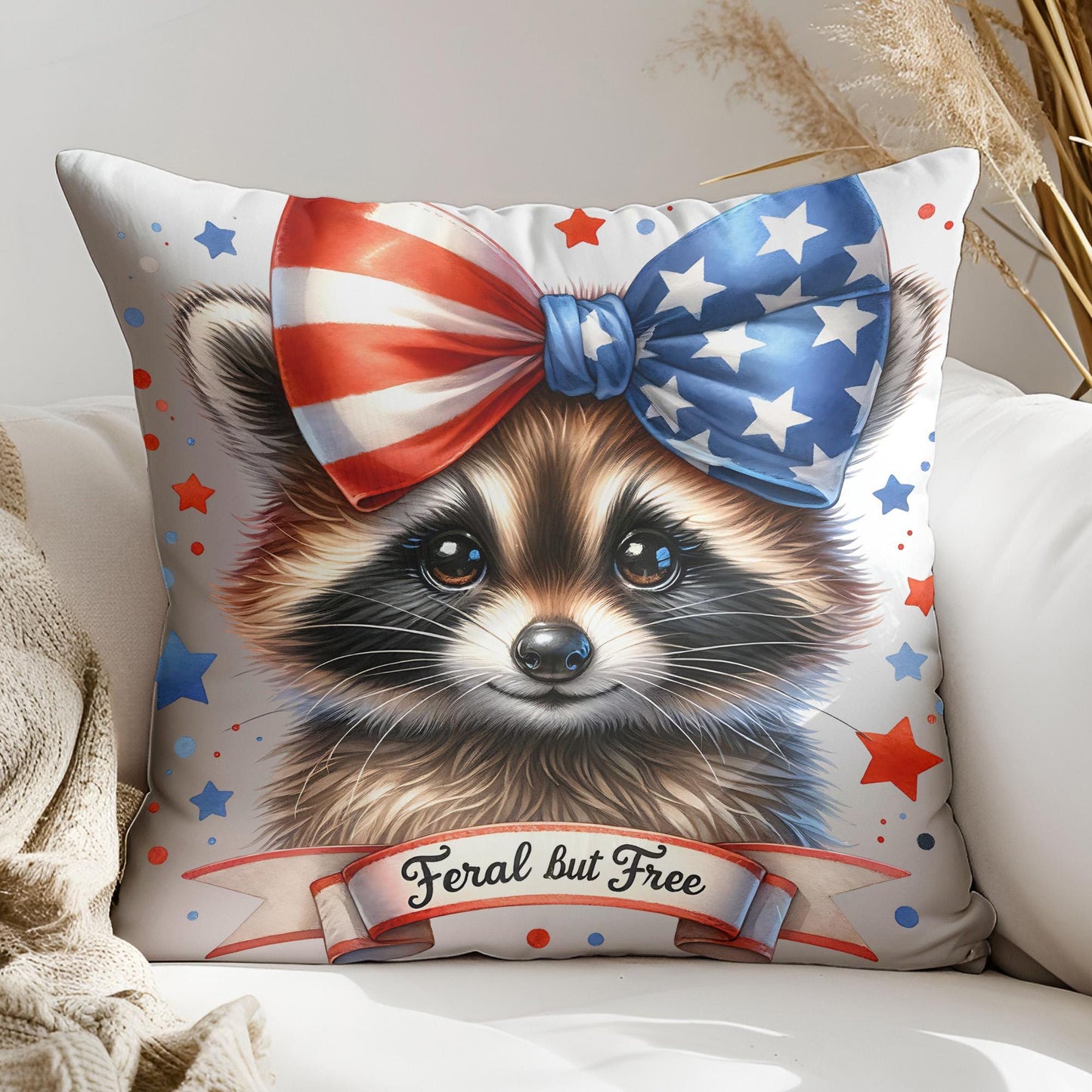 Feral But Free Raccoon PNG